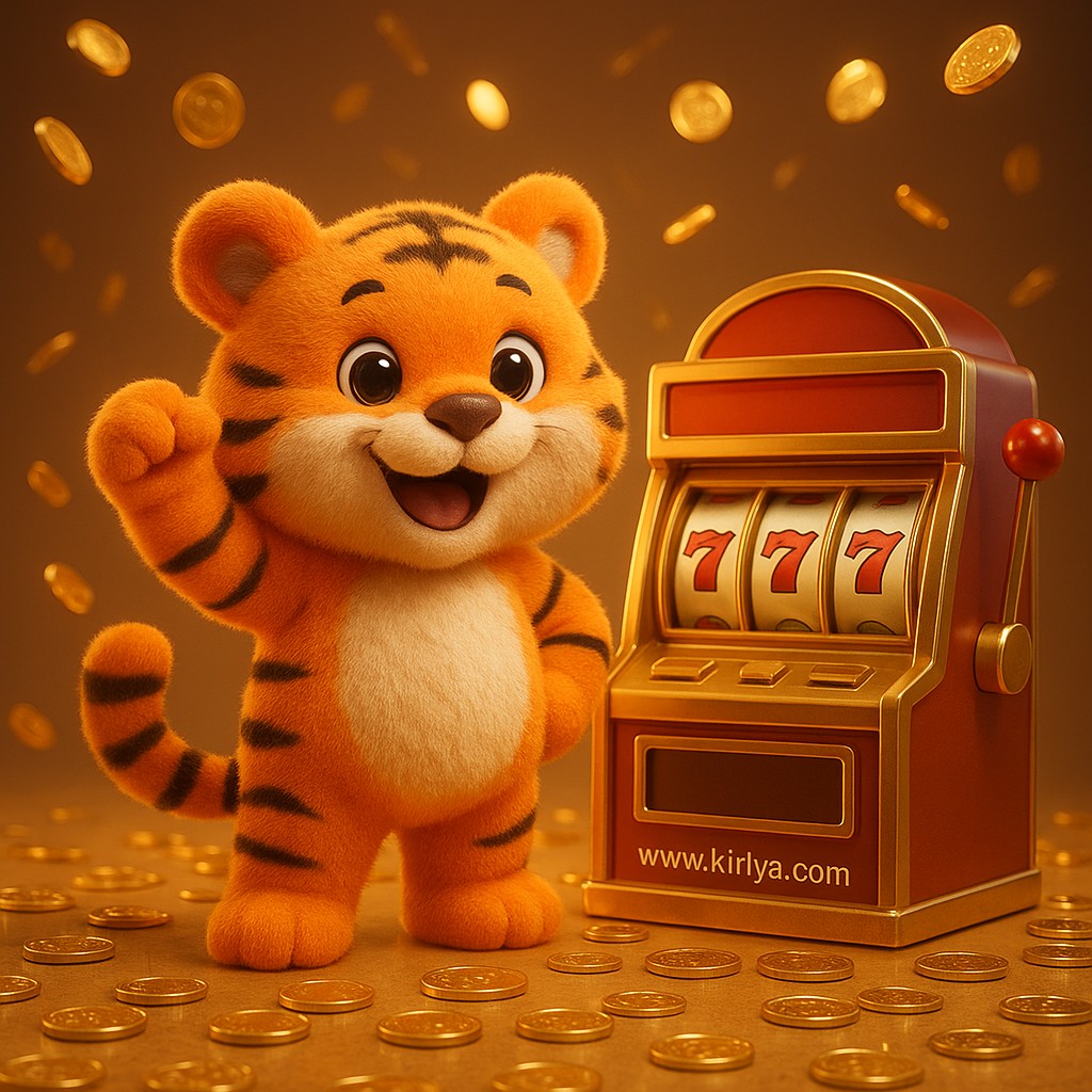kiriya প্ল্যাটফর্মে একটি বাঘের বাচ্চা তার খেলার জয় নিয়ে